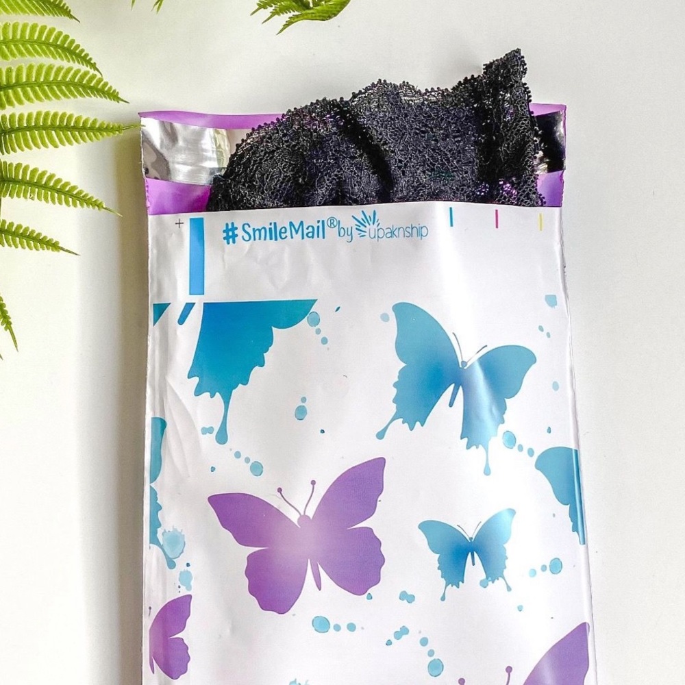 25 6X9 Poly Mailers Butterfly Flat Shipping Envelopes PRICE IS FIRM - Picture 7 of 8